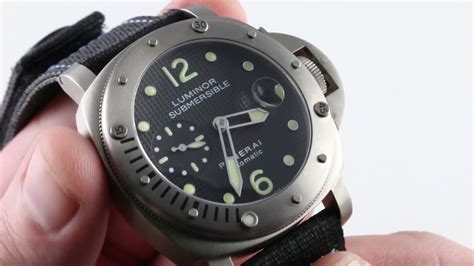 panerai luminor submersible pam 025|panerai luminor submersible review.